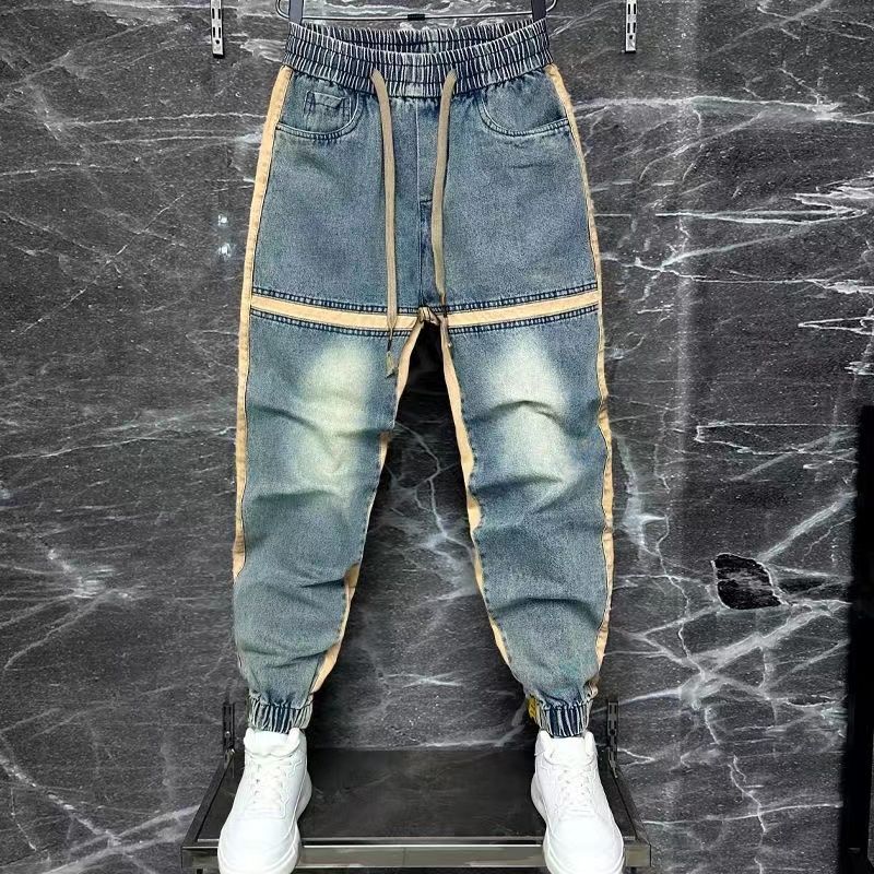 بنطال جينز حريم أزرق للرجال ،  - مراجعة Streetwear Brand Clothing وسعره